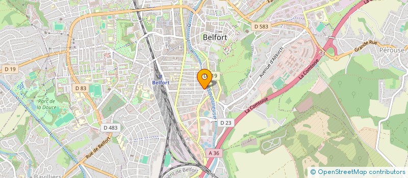 localisation de l'entreprise SCI DE LA RUE DU GENERAL NEGRIER à BELFORT