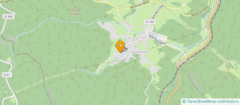 localisation de l'entreprise SCI DE LA RUE DU LONG BAS  SAULXURES