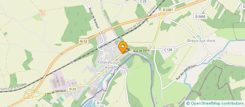 localisation de l'entreprise SCI DE LA RUE DU MOULIN  TILLIERES-SUR-AVRE