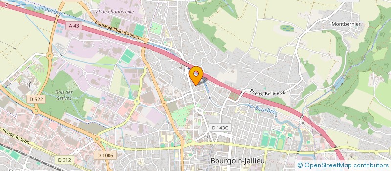 localisation de l'entreprise SCI DE LA RUE DU PLAN  BOURGOIN-JALLIEU