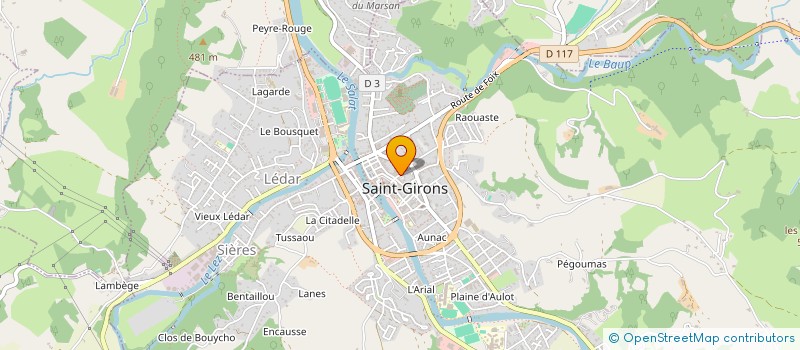 localisation de l'entreprise SCI DE LA RUE DU PUJOL à SAINT-GIRONS