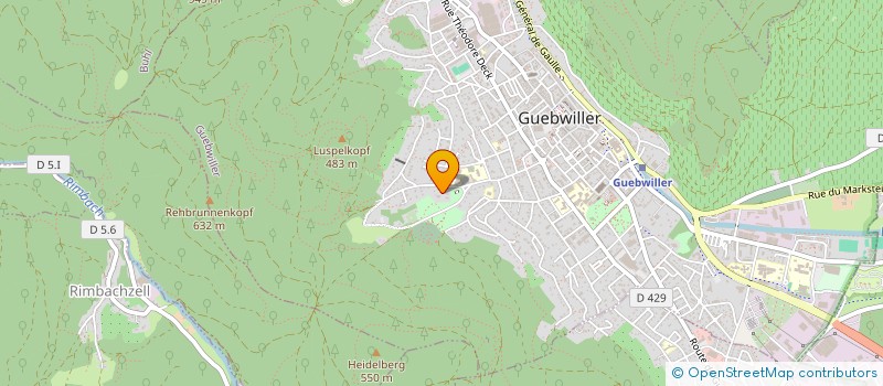 localisation de l'entreprise SCI DE LA RUE DU SUDEL  GUEBWILLER