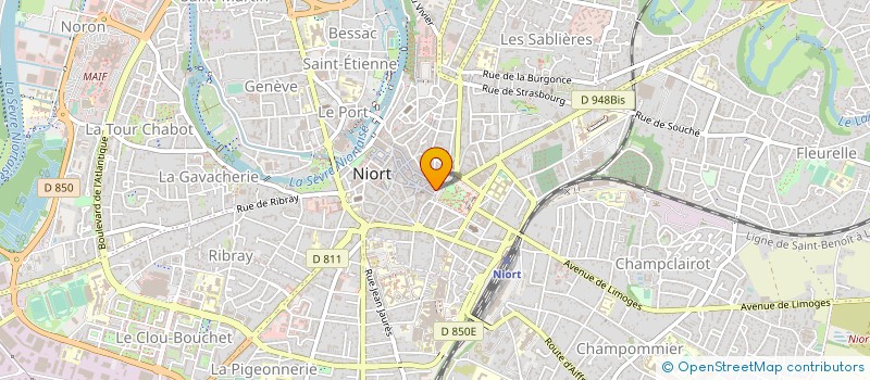 localisation de l'entreprise SCI DE LA RUE DU TEMPLE à NIORT