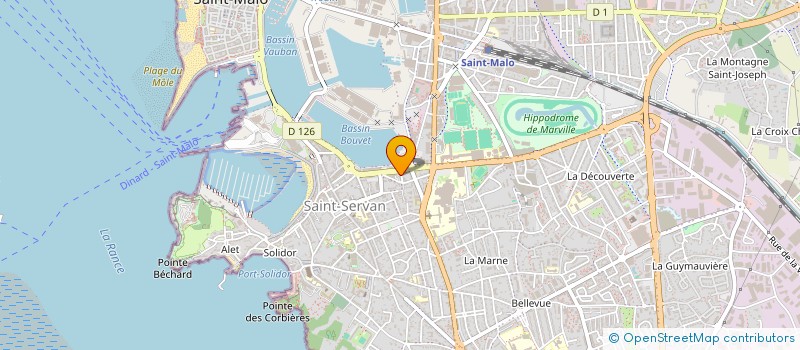 localisation de l'entreprise SCI DE LA RUE DU VAL  SAINT-MALO
