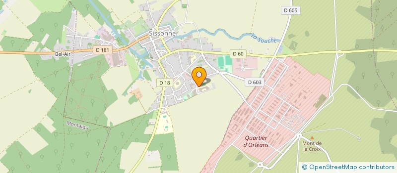 localisation de l'entreprise SCI DE LA RUE DU VELOURS  SISSONNE