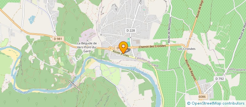 localisation de l'entreprise SCI DE LA RUE FAIDHERBE  VERS-PONT-DU-GARD