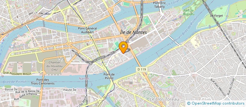localisation de l'entreprise SCI DE LA RUE FLANDIN à NANTES