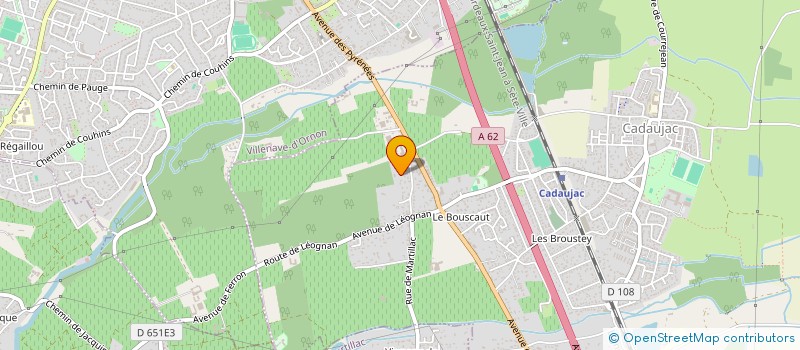 localisation de l'entreprise SCI DE LA RUE GAETAN POMADE  CADAUJAC