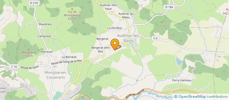 localisation de l'entreprise SCI DE LA RUE GAMBETTA à MONTJOIE-EN-COUSERANS