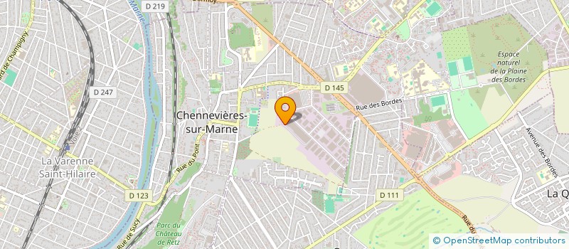 localisation de l'entreprise SCI DE LA RUE GAY LUSSAC  CHENNEVIERES-SUR-MARNE