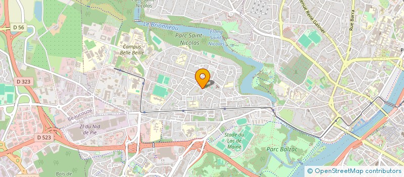 localisation de l'entreprise SCI DE LA RUE HAMELIN à ANGERS