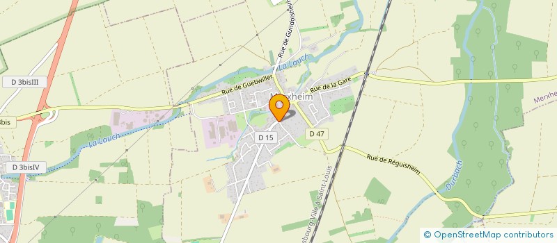 localisation de l'entreprise SCI DE LA RUE HAUTE  MERXHEIM