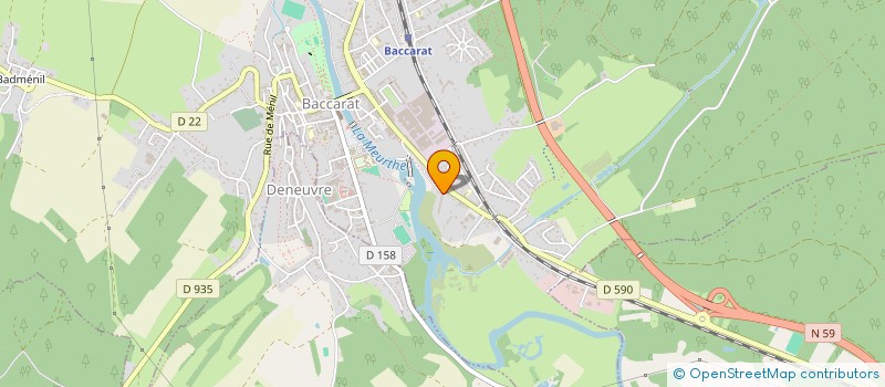 localisation de l'entreprise SCI DE LA RUE HUMBEPAIRE  BACCARAT