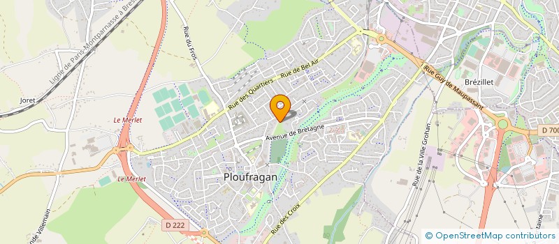 localisation de l'entreprise SCI DE LA RUE JOUALLAN N 25  PLOUFRAGAN