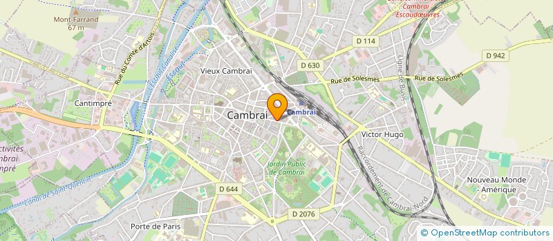 localisation de l'entreprise SCI DE LA RUE L ECU DE FRANCE à CAMBRAI