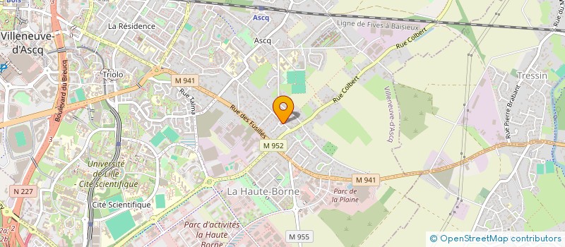 localisation de l'entreprise SCI DE LA RUE LEBAS à VILLENEUVE-D'ASCQ