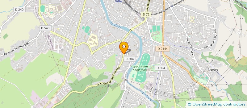 localisation de l'entreprise SCI DE LA RUE LUCIEN MENUT à MONTLUCON
