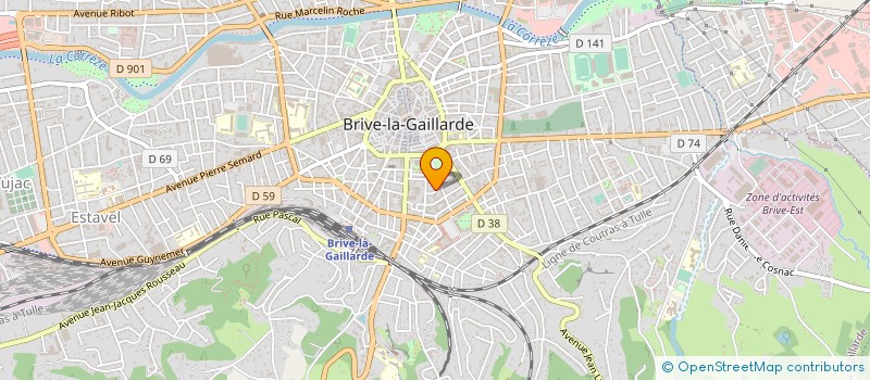 localisation de l'entreprise SCI DE LA RUE MAILLARD  BRIVE-LA-GAILLARDE
