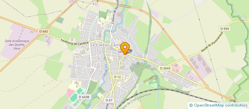 localisation de l'entreprise SCI DE LA RUE MARCHE CHEVAUX  LE CATEAU-CAMBRESIS