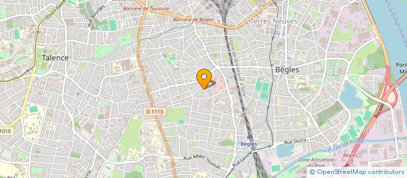 localisation de l'entreprise SCI DE LA RUE MARIUS OLVIER à BEGLES