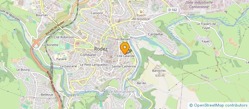 localisation de l'entreprise SCI DE LA RUE MAURICE BOMPARD  RODEZ