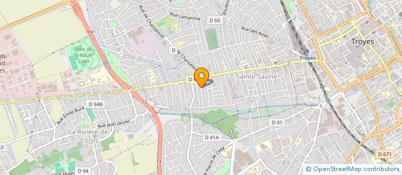 localisation de l'entreprise SCI DE LA RUE MIGNARD  SAINTE-SAVINE