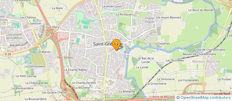 localisation de l'entreprise SCI DE LA RUE NATIONALE  MELESSE