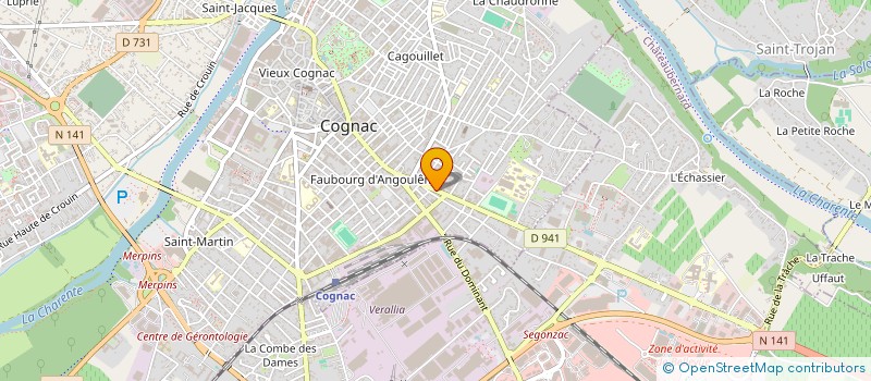 localisation de l'entreprise SCI DE LA RUE NOTRE DAME à COGNAC