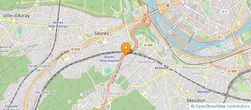 localisation de l'entreprise SCI DE LA RUE NUNGESSER ET COLI à SEVRES