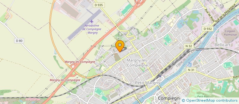 localisation de l'entreprise SCI DE LA RUE PASTEUR  MARGNY-LES-COMPIEGNE