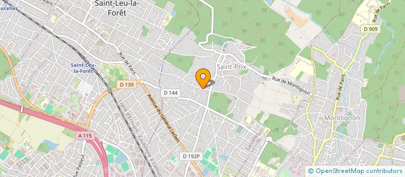 localisation de l'entreprise SCI DE LA RUE PASTEUR à SAINT-PRIX