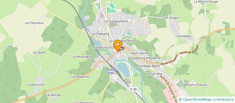 localisation de l'entreprise SCI DE LA RUE PAUL BERT NO 12 à TOUCY