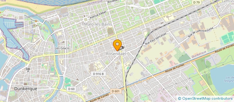 localisation de l'entreprise SCI DE LA RUE PAUL DOUMER à DUNKERQUE