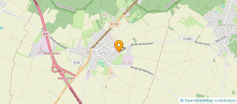 localisation de l'entreprise SCI DE LA RUE PIERRE SEMARD  URY