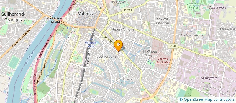 localisation de l'entreprise SCI DE LA RUE PONT DU GAT à VALENCE