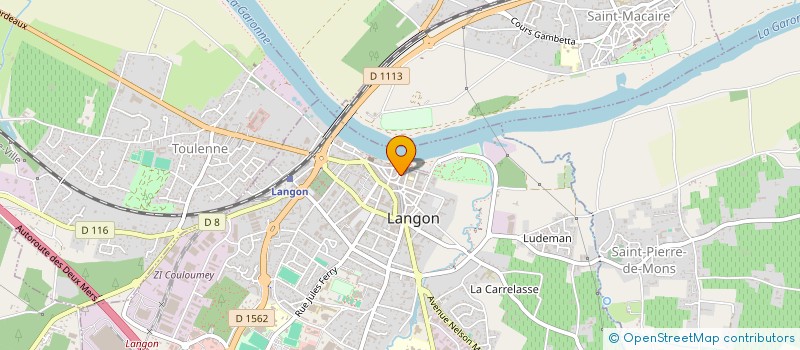 localisation de l'entreprise SCI DE LA RUE RONDE  LANGON