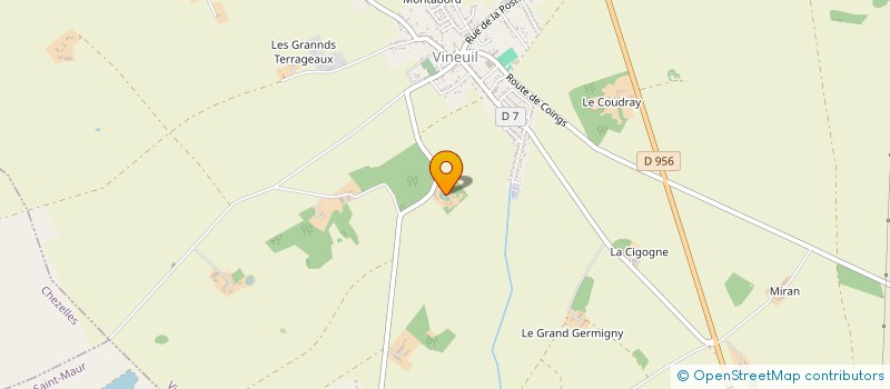 localisation de l'entreprise SCI DE LA RUE ROUGET DE L ISLE  VINEUIL