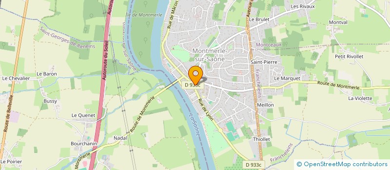 localisation de l'entreprise SCI DE LA RUE SAGET à MONTMERLE-SUR-SAONE