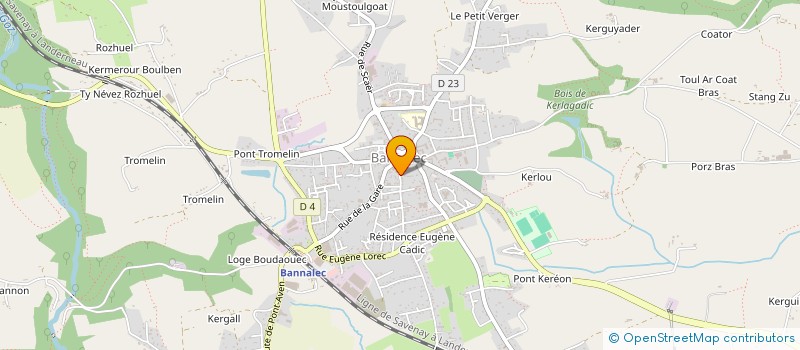 localisation de l'entreprise SCI  DE LA RUE SAINT LUCAS  BANNALEC