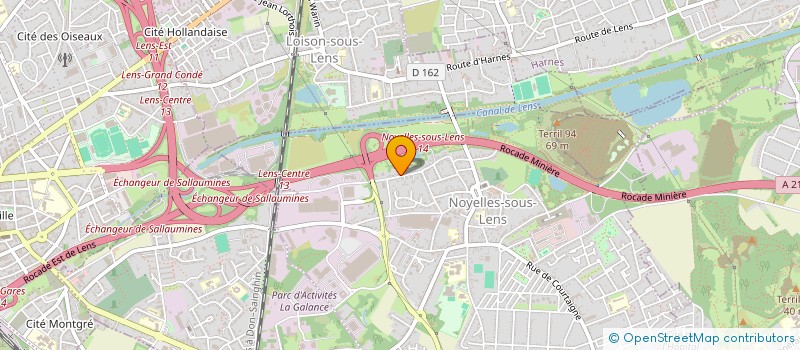 localisation de l'entreprise SCI DE LA RUE SCHAFFNER  NOYELLES-SOUS-LENS