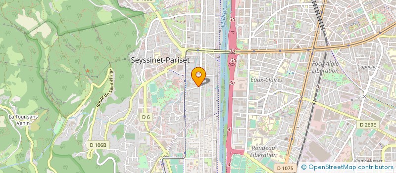 localisation de l'entreprise SCI DE LA RUE SISTERON  SEYSSINET-PARISET