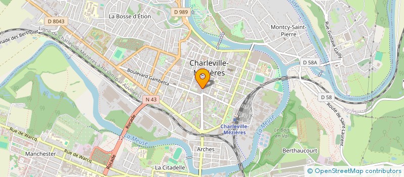localisation de l'entreprise SCI DE LA RUE THIERS à CHARLEVILLE-MEZIERES