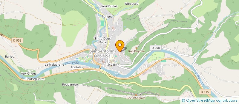 localisation de l'entreprise SCI DE LA RUE THIERS  SAINT-ANTONIN-NOBLE-VAL