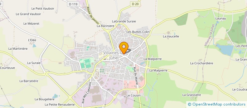 localisation de l'entreprise SCI DE LA RUE TRAVERSIERE  VILLAINES-LA-JUHEL