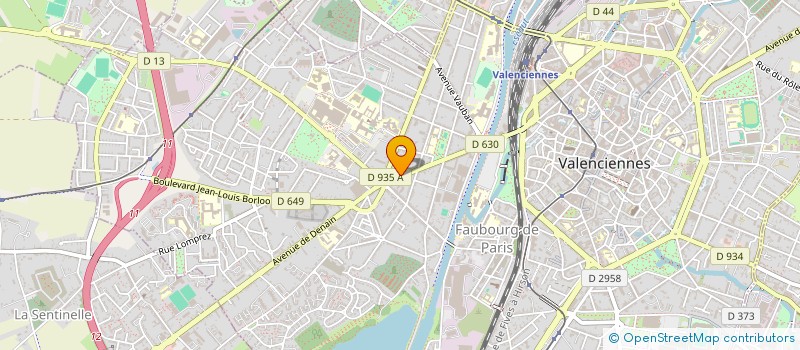 localisation de l'entreprise SCI DE LA RUE VICTOR HUGO  VALENCIENNES