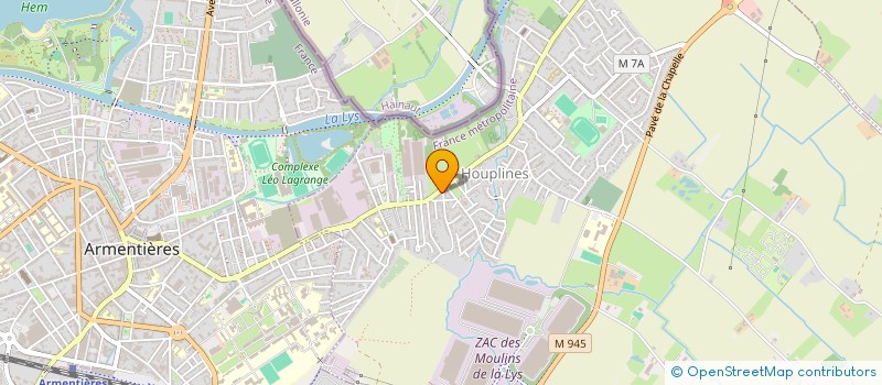 localisation de l'entreprise SCI DE LA RUE VICTOR HUGO  HOUPLINES