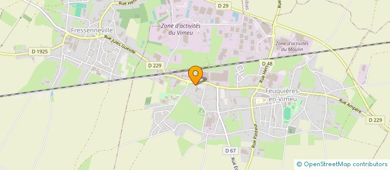 localisation de l'entreprise SCI DE LA RUE VICTOR HUGO  FEUQUIERES-EN-VIMEU