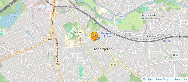 localisation de l'entreprise SCI DE LA RUELLE  MONTGERON