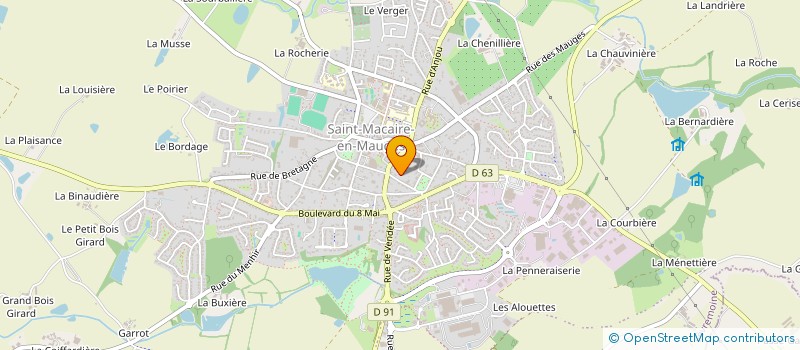 localisation de l'entreprise SCI DE LA RUELLE à SEVREMOINE