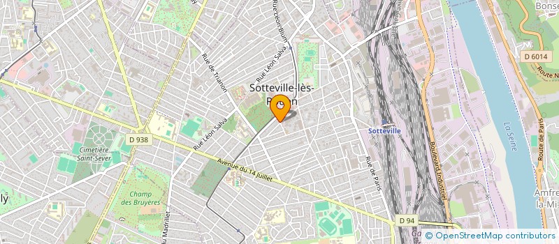 localisation de l'entreprise SCI DE LA RUELLE DANSEUSE  SOTTEVILLE-LES-ROUEN